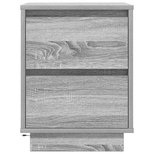 Szafka nocna z oświetleniem LED, szary dąb sonoma, 38x34x50 cm na Arena.pl