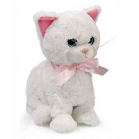 Interaktywny kotek reaguje na dźwięk i dotyk 6 funkcji miauczy siada śpiewa