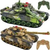 Czołgi Czołg Zdalnie Sterowany War Tank 9993 2w1 Zestaw Czołgów 2szt Pilot