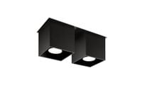 Sollux Lighting Spot QUAD 2 Czarny, 40W, GU10, Metal, IP20
