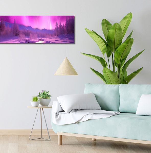 Obraz 100x30cm Aurora Nad Niebiem zdjęcie 2
