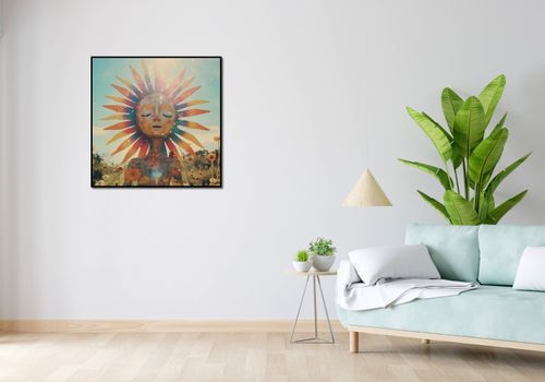 Plakat 80x80cm Słoneczna Medytacja na Arena.pl
