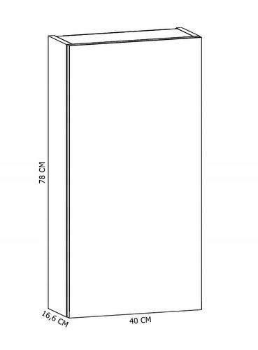 Szafka wisząca EVA 40 nad geberit dąb craft złoty (W1) na Arena.pl