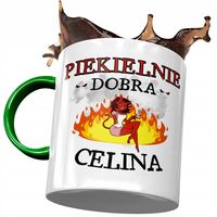 Kubek Zielony Dla Celiny Koleżanki Żony Na Prezent Z Nadrukiem Ze Zdjęciem