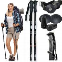 KIJKI NORDIC WALKING TREKKINGOWE KIJE KOMPLET ZESTAW 2SZT