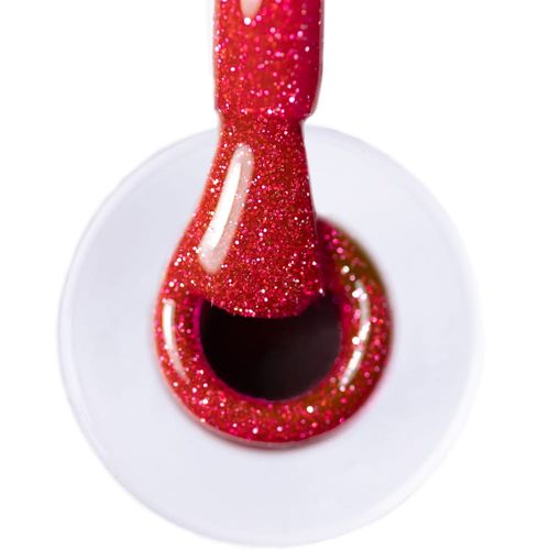 Lakier hybrydowy LED/UV Gel Polish Reds Flash Glitter Raspberry AlleLac 6g na Arena.pl