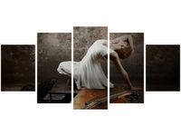 70CM 150CM OBRAZ 5 ELEM BALERINA TAŃCU ŚCIENNY