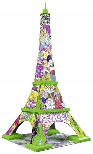 Ravensburger Puzzle 3D Wieża Eiffla Pop Art na Arena.pl