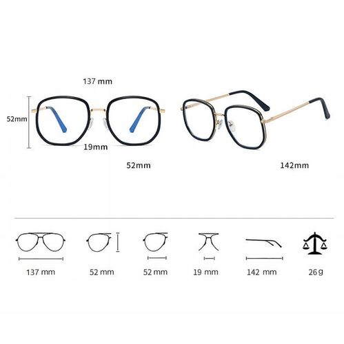 SOLIDNE Damskie Okulary Zerówki do KOMPUTERA Blue Light OPRAWKI Teleskopy na Arena.pl