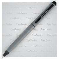 Długopis metalowy touch pen, soft touch PIERRE CARDIN Celebration Szary