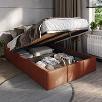 ŁÓŻKO 120x200 TAPICEROWANE Z POJEMNIKIEM + STELAŻ METALOWY PODNOSZONY