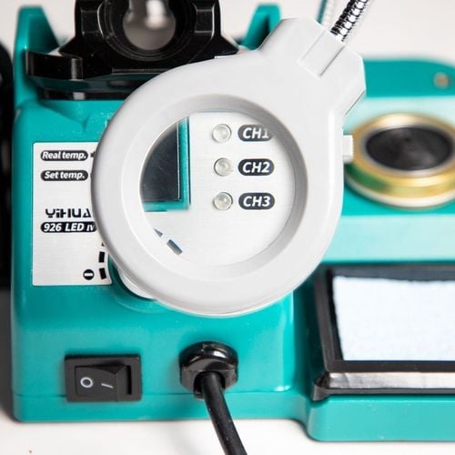 Stacja lutownicza Yihua 926 LED IV 130W 90-480°C+lampa z lupą, trzecia na Arena.pl