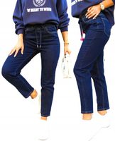 BS05 Spodnie Jeansy GUMKA w pasie Mom Fit MEGA WYGODNE (38- 50) r. 44