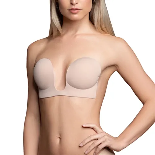 bye bra seamless u-style bra c nude samonośny biustonosz z odpinanymi na Arena.pl