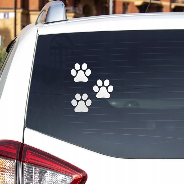 Naklejka ścienna do domu ŁAPKI PIESKA 10 cm zdjęcie 2