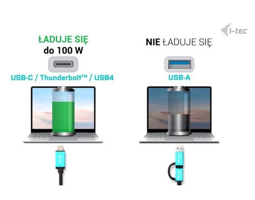 i-tec USB 3.0 / USB-C / Thunderbolt 3 Dual Display Docking Station na Arena.pl