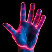 Plakat 40x40cm Dotyk Przyszłości