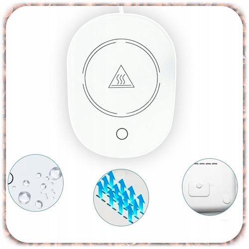 ZESTAW PREZENTOWY PODGRZEWACZ KABEL KUBEK POKRYWKA ŁYŻECZKA DO KAWY na Arena.pl