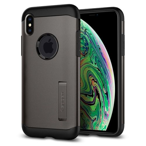 Spigen Slim Armor do iPhone XS Max gunmetal na Arena.pl