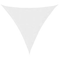 Trójkątny żagiel ogrodowy, tkanina Oxford, 4x4x4 m, biały