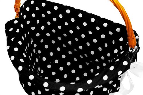 KOSZYK WIKLINOWY ROWEROWY NA ZAKUPY ROWER KIEROWNICE POJEMNY Z WKŁADEM na Arena.pl