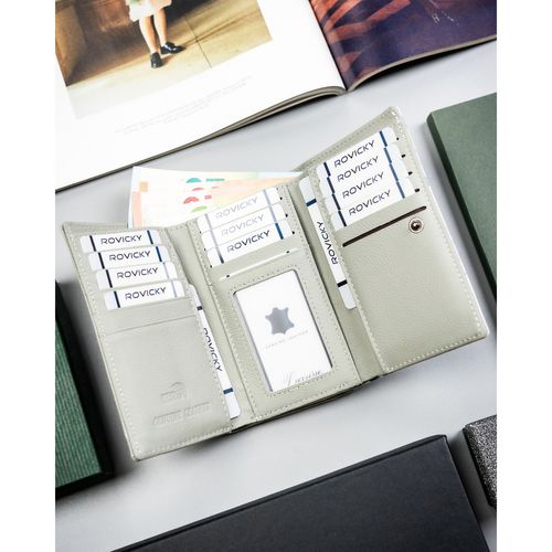 pojemny portfel damski w kwiaty zamykany na zatrzask - 4u cavaldi na Arena.pl