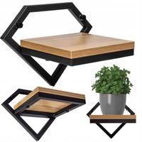 KWIETNIK WISZĄCY METALOWY NA ŚCIANĘ ŚCIENNY LOFT PÓŁKA NA KWIATY