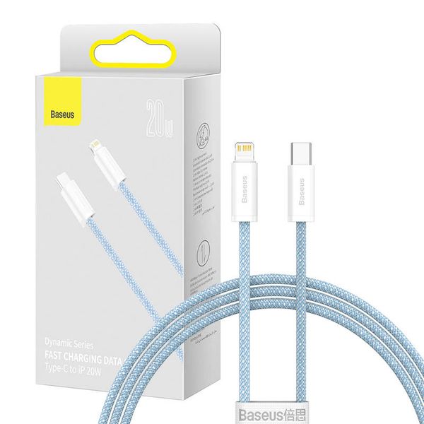 Kabel USB-C do Lightning Baseus Dynamic Series, 20W, 1m (niebieski) zdjęcie 1