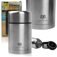 TERMOS OBIADOWY TERMICZNY POJEMNIK NA ŻYWNOŚĆ DO PRACY SZKOŁY 750 ML STAL