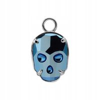 Charms - niebieska czaszka - PREMIUM CRYSTAL