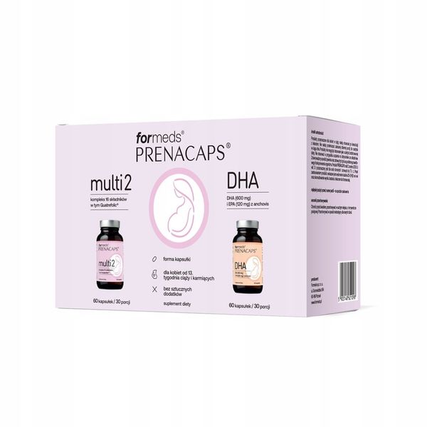FORMEDS PRENACAPS MULTI 2 + DHA 120 kap. zdjęcie 5