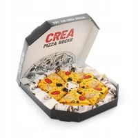 Skarpetki Crea Socks 'Pizza' Mixed 4 Pary w Pudełku Pizzy Unisex 41-46