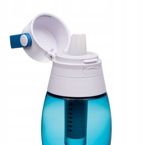 Butelka Filtrująca Na Wodę Bidon Aqualogis Aqua&Go Tritan - Granatowa 750ml na Arena.pl