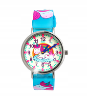 Kiddus zegarek dziecięcy Time Teacher Happy Unicorn Fluor