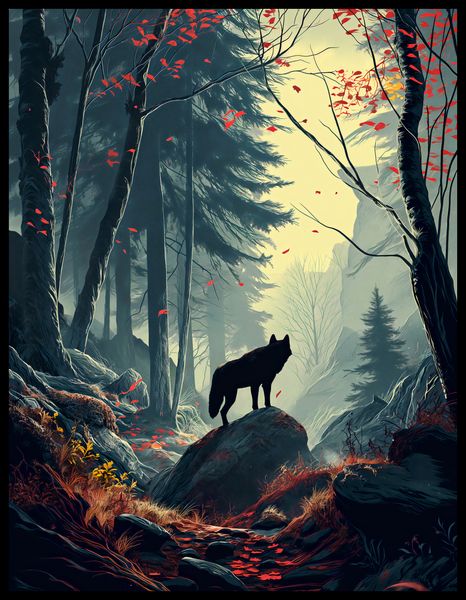 Plakat 50x65cm Leśne Echa zdjęcie 2