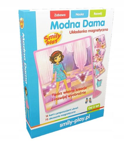 Układanka magnetyczna Modna Dama ubieranka 72w1 na Arena.pl