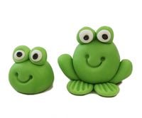 Ozdoba na tort figurki żabki 2 szt.