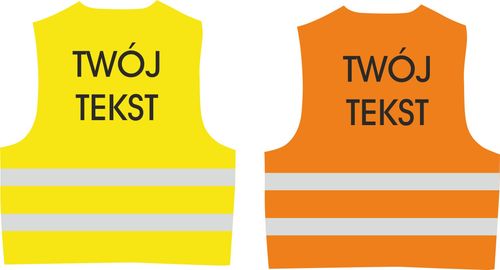 KAMIZELKI ODBLASKOWE pomarańczowe z nadrukiem LOGO na Arena.pl