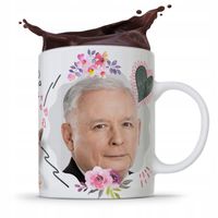 Kubek Full Print Prezesa Jarosław Kaczyński Pis Z Nadrukiem Ze Zdjęciem