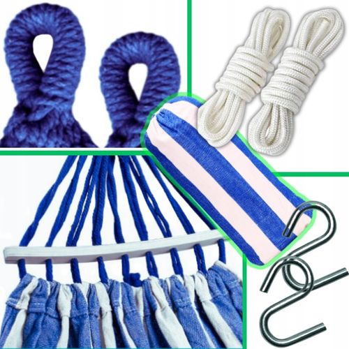 HAMAK OGRODOWY DWUOSOBOWY XXL 2 Osobowy Turystyczny Z DRĄŻKIEM DUŻY 250x150 na Arena.pl