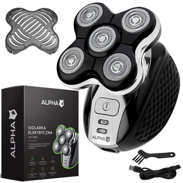 GOLARKA MĘSKA MASZYNKA DO GOLENIA BRODY GŁOWY TRYMER ALPHA zdjęcie 7