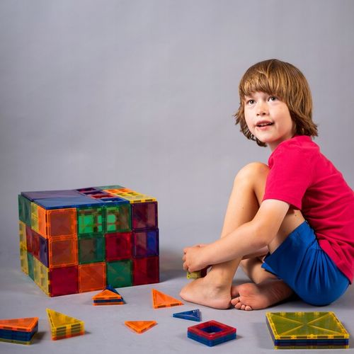 Klocki magnetyczne konstrukcyjne duże Rainbow Creative Pack 102 Connetix na Arena.pl