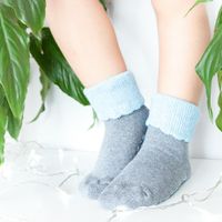 SKARPETY DZIECIĘCE FROTTE ABS 038 29-31 020 melanż szary/błękitny