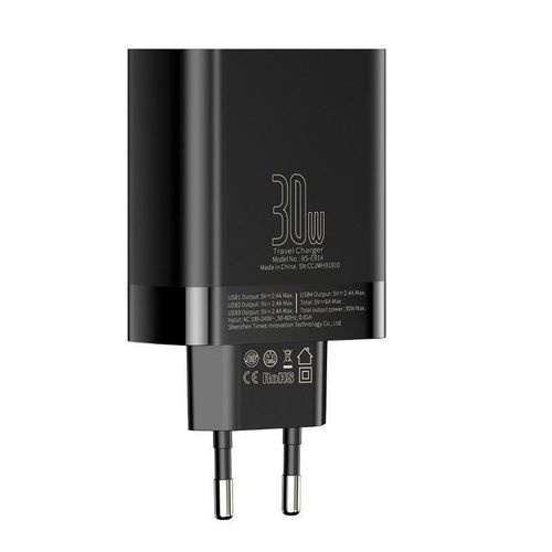 BASEUS MIRROR LED 4-PORT NETWORK CHARGER BLACK na Arena.pl