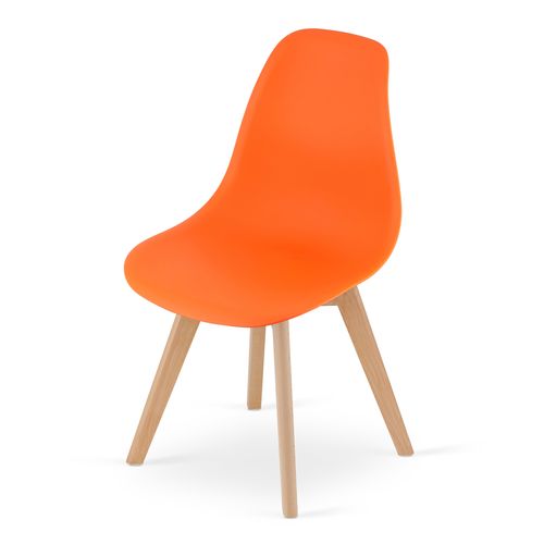 Krzesło KITO pomarańcz / nogi naturalne x 4 na Arena.pl