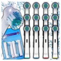 12x KOŃCÓWKI DO SZCZOTECZKI BRAUN ORAL-B ELEKTRYCZNEJ ORAL B ZESTAW 12 SZT