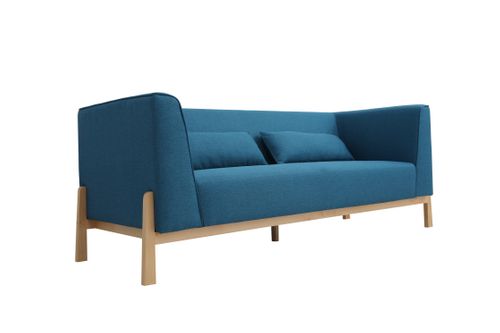 Sofa trzysobowa Palla niebieska na Arena.pl