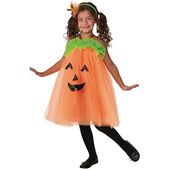 strój dla dziewczynki sukienka dynia - halloween