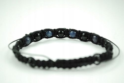 Bransoletka makrama TURMALIN SZAFIR ochrona i optymizm na Arena.pl