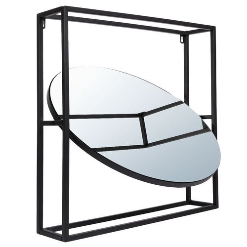 Lustro ścienne czarne 3D 45x45,5 cm na Arena.pl